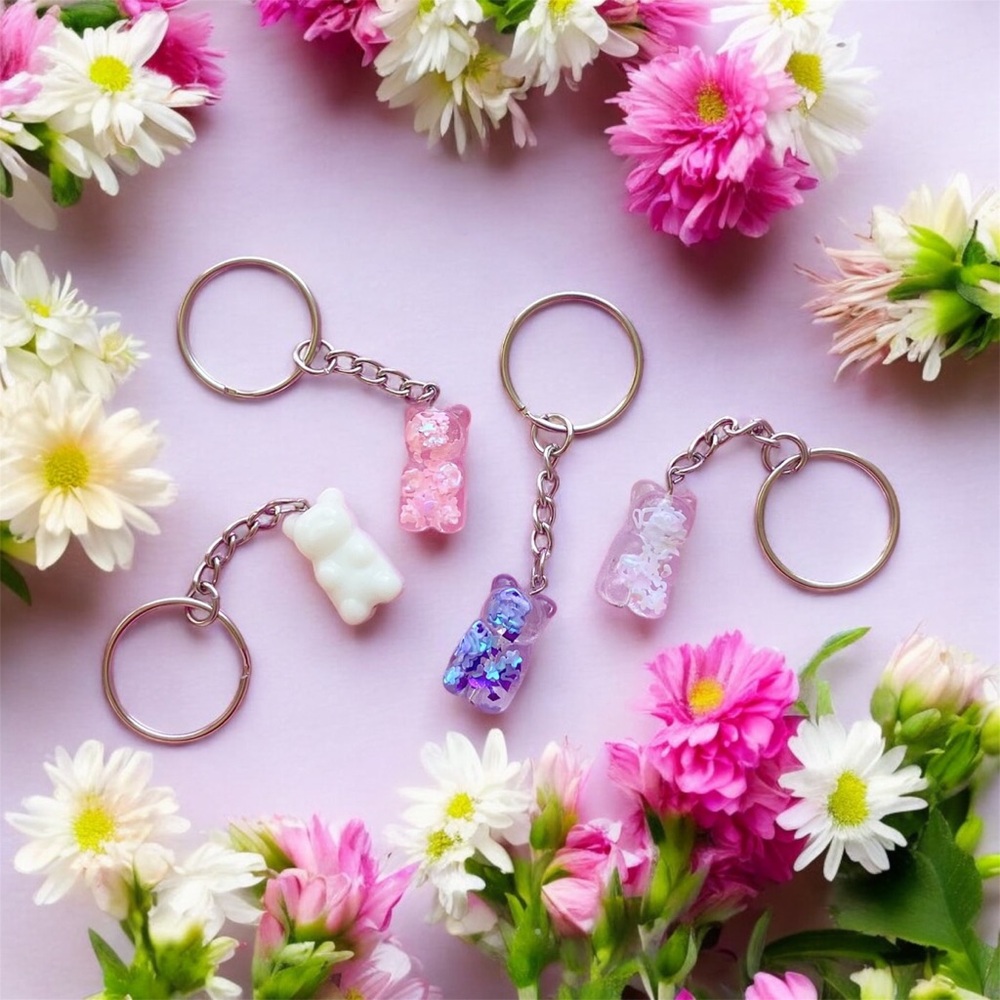 Gummy Bear Keychain Handmade Gummy Bear Cute Keychains